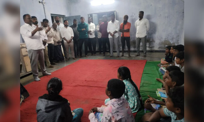 Free tuition centers launched in Bandaraviryal village under the leadership of Sarpanch Kandikanti Vijay Kumar to improve educational standards