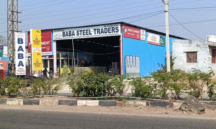 Illegal tin shed constructions violating GO 111 regulations in Donthanpally village