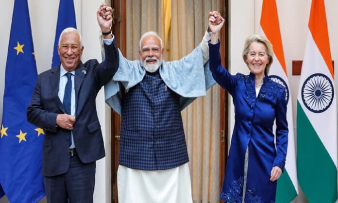 pm modi with EU leaders