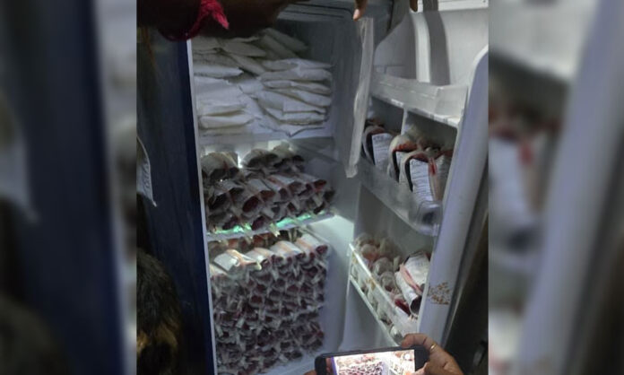 Keesara police arrest individuals for collecting goat blood at Sonu Chicken and Mutton Shop in Nagaram.