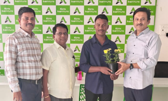 Kota Junior College student K Vinay selected as Lieutenant in the Indian Navy from Telangana