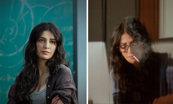 Shruti Haasan intense first look revealed from Dulquer Salmaan starrer Aakasamlo Oka Tara