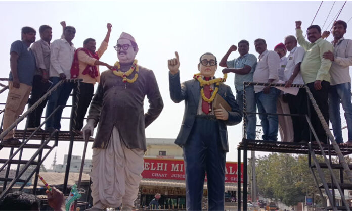 Telangana movement artists demanding a statutory welfare board during the Jawahar Nagar protest on January 20.