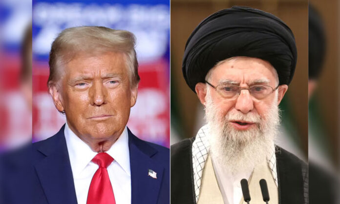 US President Donald Trump issuing a warning to Iran over firing on peaceful protesters amid ongoing unrest.