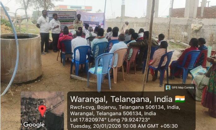 VLFLC awareness program on banking and cyber safety in Bojervu village