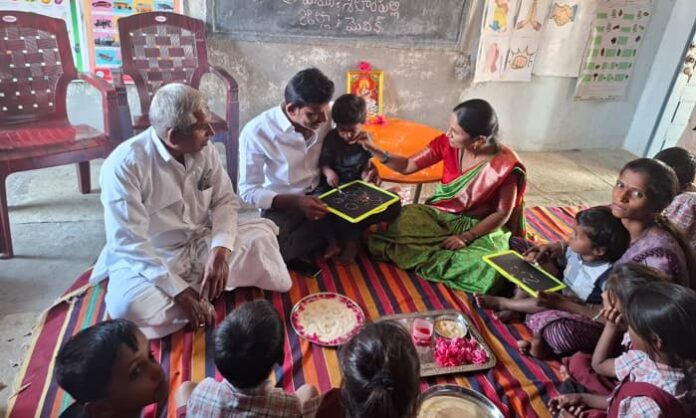 Vasantha Panchami in sheelampalli anganwadi