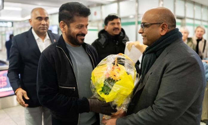 cm revanth in zurich for wef in davos
