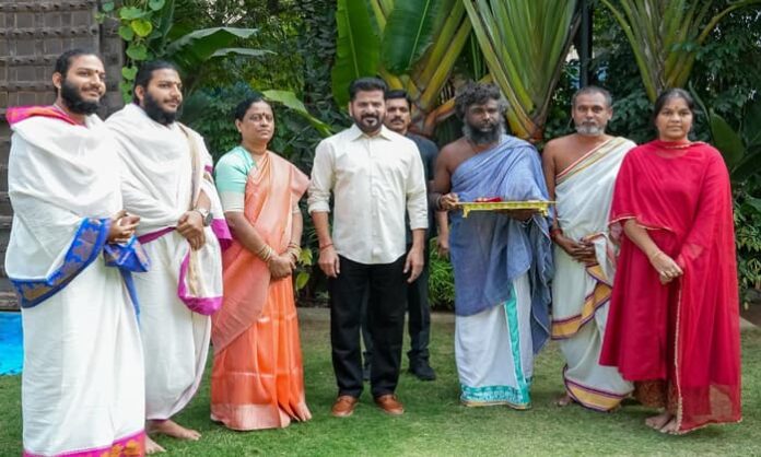 invitation to cm revanth reddy for Annual Brahmotsavams