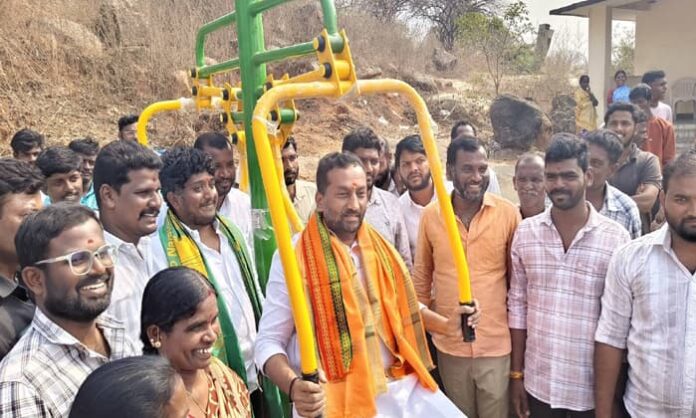 medak mp in his home town