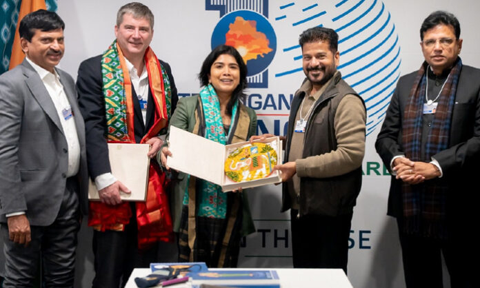 telangana rising team in World Economic Forum Conference