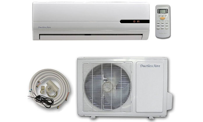 Air conditioner outdoor units representing expected price hike announced by manufacturers