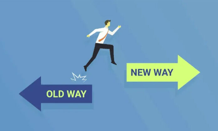 Motivational concept about adapting to change and continuously developing talent for success