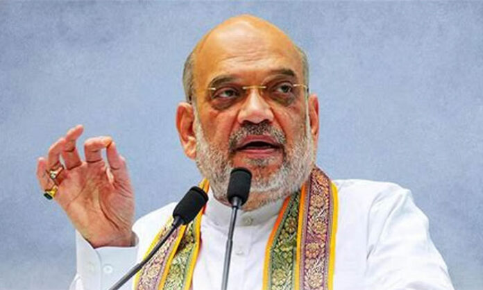 Amit Shah speaking on farmers’ protection while responding to criticism from Rahul Gandhi