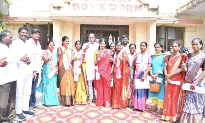 Celebrations after BRS wins Yellampet Municipality chairperson post with support from Mynampally Hanumanth Rao