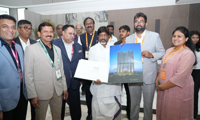 Deputy CM Bhatti Vikramarka addressing CREDAI Property Exhibition at HITEX on ₹20000 crore Hyderabad development plan