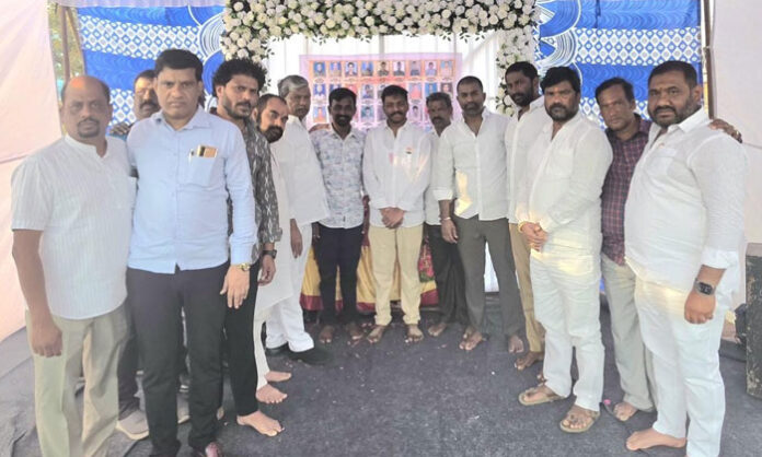 Teegulla Padmarao Goud attends blood donation camp in Secunderabad