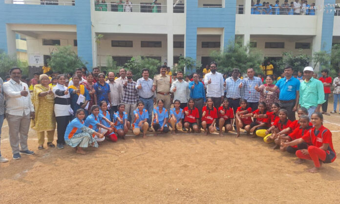 CM Cup mandal-level sports competitions inaugurated at ZP High School Parvathagiri Warangal district