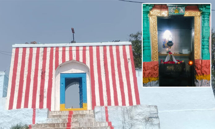 Sri Ramalingeswara Swamy Temple in Chandur decorated for Mahashivratri celebrations with devotees participating in rituals