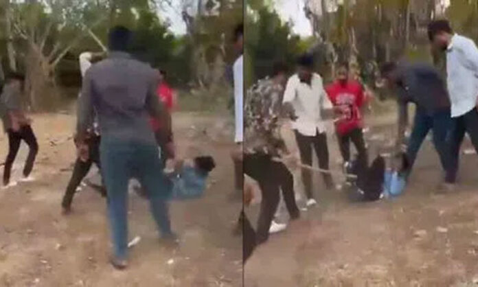 Scene representing a student assault incident in Guntur highlighting campus violence concerns