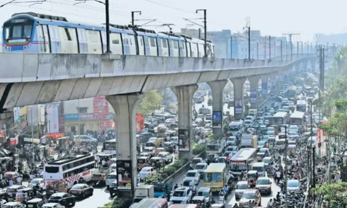Hyderabad Outer Ring Road area showing heavy air pollution as IIT Kanpur study warns of toxic emissions