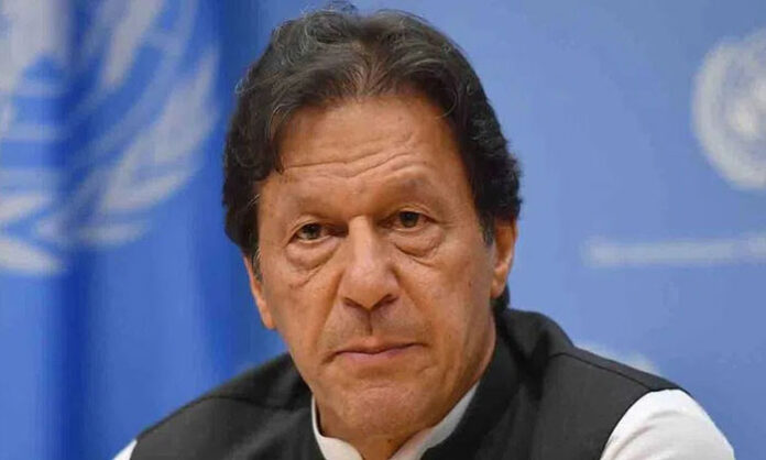Former Pakistan Prime Minister Imran Khan during public appearance file image