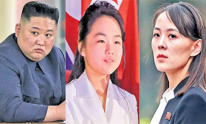 North Korean leader Kim Jong Un with daughter Kim Ju-ae amid reports of possible succession battle involving Kim Yo-jong