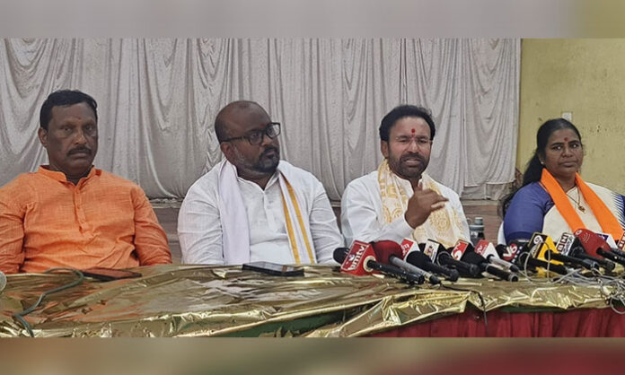 G. Kishan Reddy visits basti areas in Hyderabad to review civic problems and interact with residents