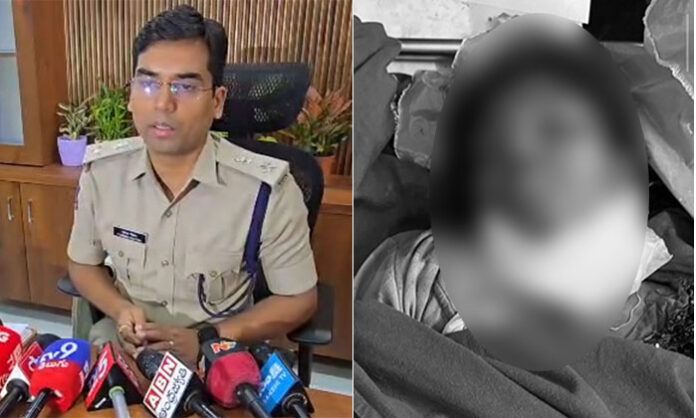 Lawyers protesting at Moinabad Police Station after advocate was murdered over a property dispute