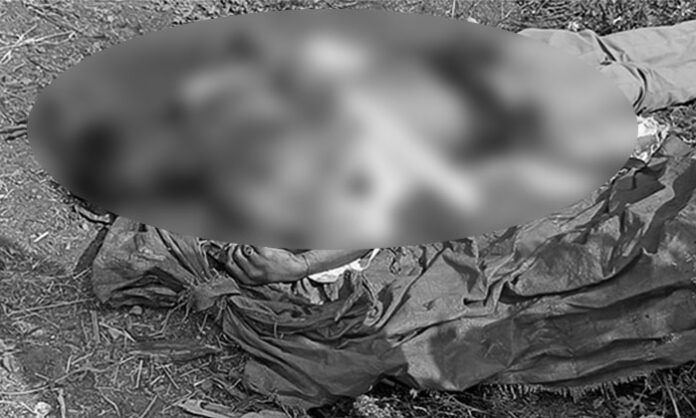 Police officials examining the incident site near Rainbow Cricket Ground in Moinabad