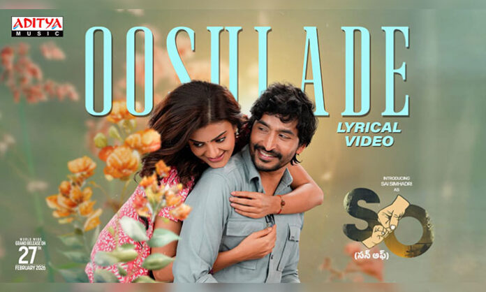 Oosulaade love song from Son Of movie featuring Sai Simhadri and Meera Raj