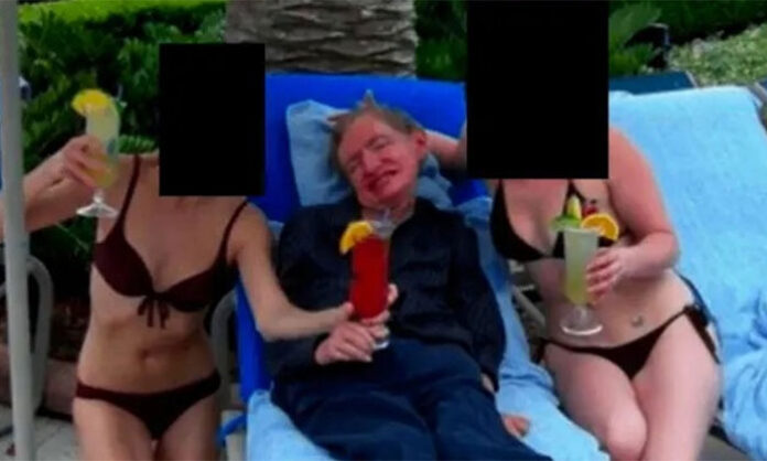 Photo of Stephen Hawking appearing in documents related to Jeffrey Epstein