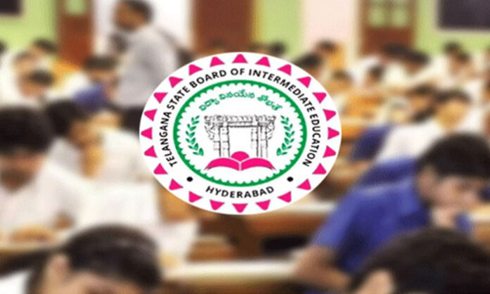 Telangana State Board of Intermediate Education conducting Intermediate public examinations