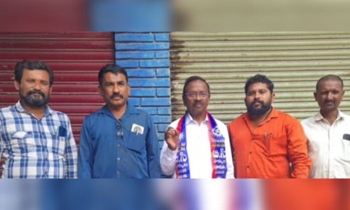 BC Rights Achievement Committee State President Venkatramulu speaking against BRS ticket to Madhava Reddy over BC reservation obstruction