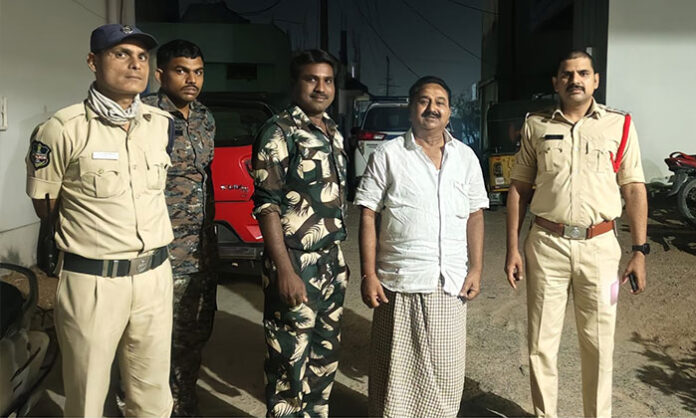 Police detaining BJP leaders and workers in Nirmal ahead of Assembly Siege protest in Telangana.