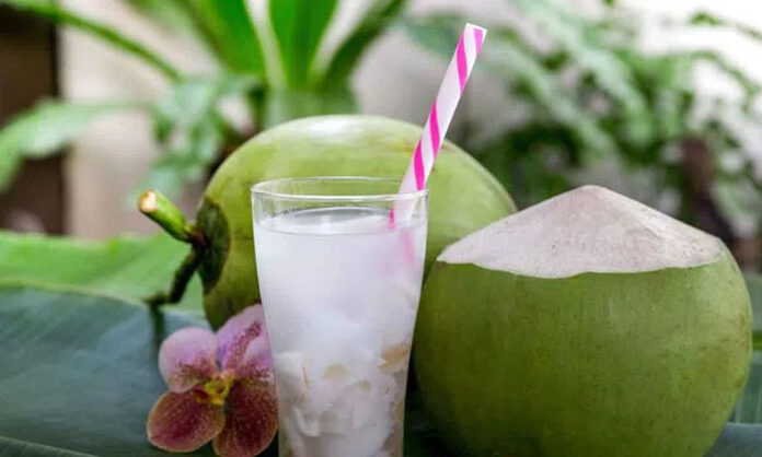 Coconut water is a natural summer drink that hydrates the body, restores electrolytes, aids digestion, and improves heart health.