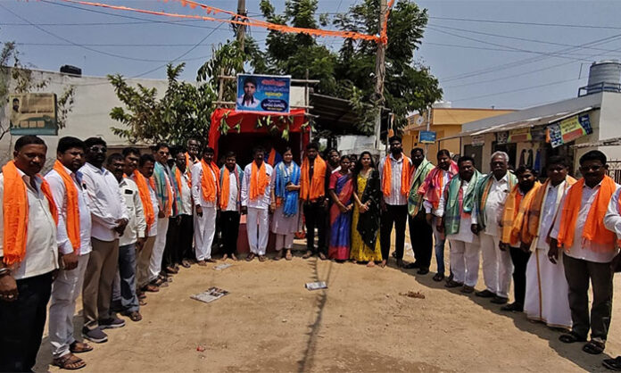 Inauguration of a free drinking water center at Mother Teresa Colony, Hyderabad, for the differently-abled, elderly, and travelers on Sri Rama Navami.