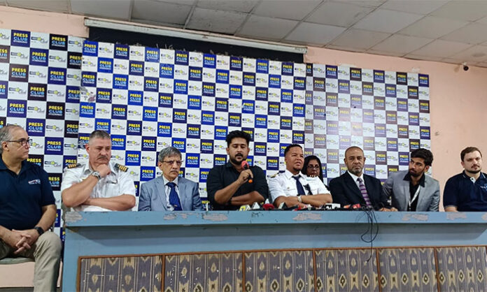 Speakers at Hyderabad Press Club discussing enhanced opportunities for middle-class students in India’s aviation sector.