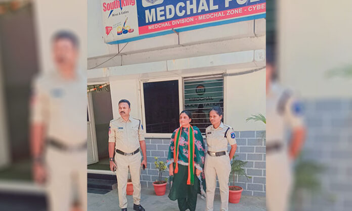 Medchal police place senior BJP leader Krishna Priya Mallareddy under preventive arrest ahead of Assembly protest.