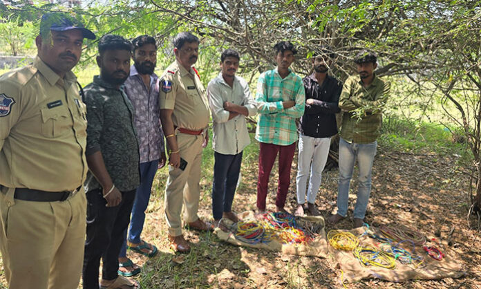 Police recover stolen electrical wires and arrest four individuals involved in Nagunur village theft