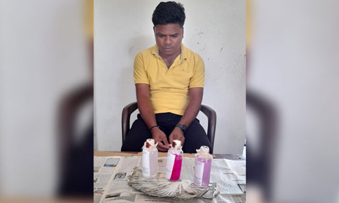 SI Teegala Ashok of Mamada, Nirmal district, caught red-handed accepting a bribe by ACB officials