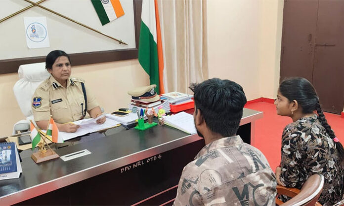 Nirmal District SP Janaki Sharmila instructs police officers to handle public grievances respectfully, conduct necessary field verifications, and ensure justice is delivered to victims in accordance with the law.