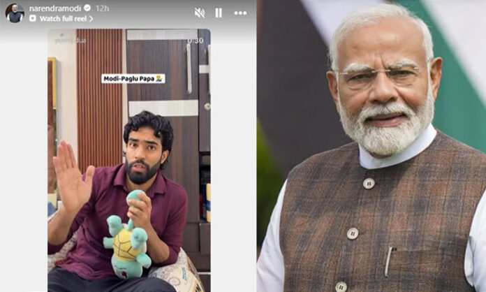 Influencer Yuvraj Dua requests PM Modi to advise his father to reduce sugar intake; PM Modi responds by sharing the reel on Instagram and promoting healthy living.