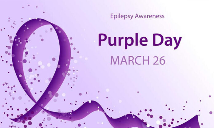 Dr. Manjula Kalyan speaking at the Somajiguda Press Club on Purple Day, launching PurpleDay.org.in to promote epilepsy awareness and support