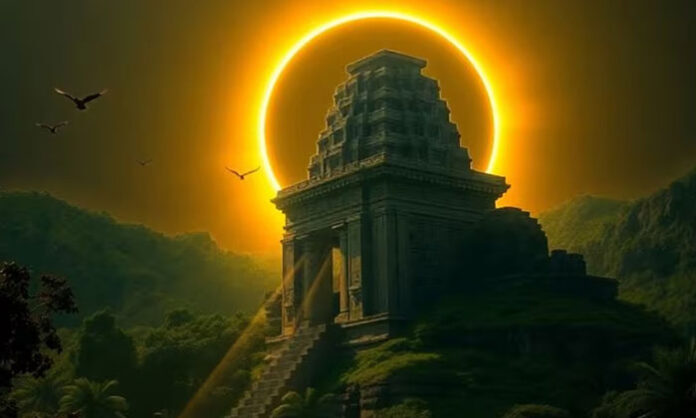 Devotees offering prayers at Srikalahasti Temple during eclipse with special Rahu Ketu pujas