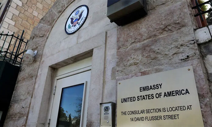 US Embassy in Jerusalem issues security alert advising employees to stay home amid West Bank tensions