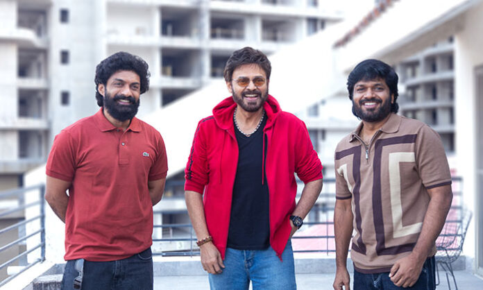 Victory Venkatesh and Nandamuri Kalyan Ram starring in Anil Ravipudi’s upcoming family entertainer #VenkyAnil5 #NkrAR2, produced by Sahu Garapati under Shine Screens, presented by Suresh Productions and co-produced by Zee Studios, releasing for Sankranthi 2027.