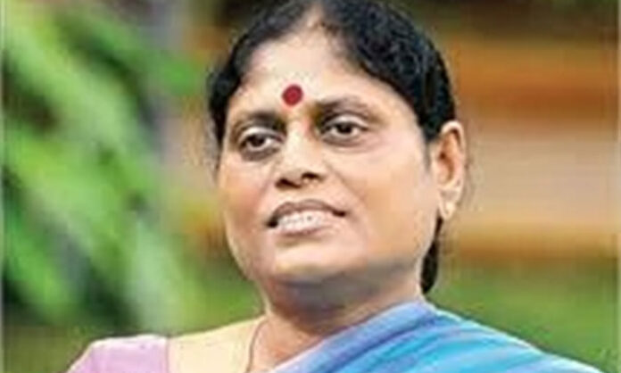 YS Vijayalakshmi addressing media with serious allegations regarding YSR family assets and Jagan Mohan Reddy