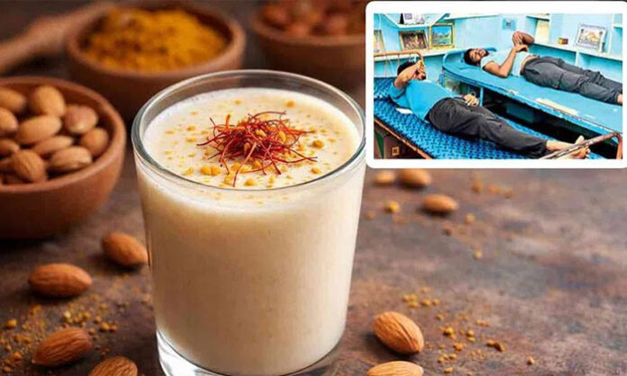 Victims hospitalized in Srikakulam after consuming almond milk during Kondamma Talli festival, receiving medical treatment for vomiting, diarrhea, fever, and abdominal pain.