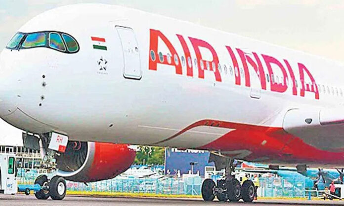 Air India aircraft with updated ticket fares reflecting fuel surcharge increase due to rising aviation fuel prices