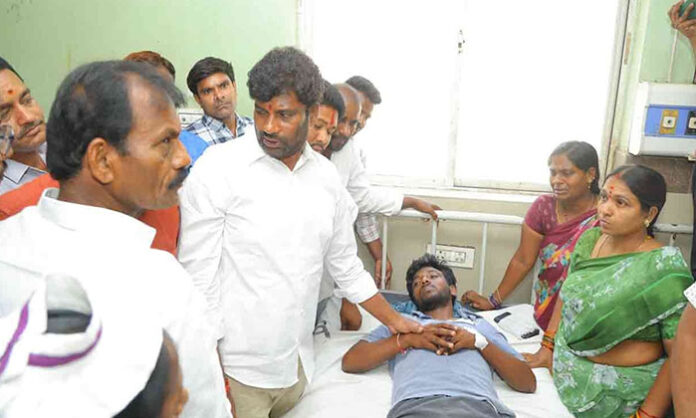 Balka Suman Allegations Police Bias Attack Chennur Congress Leaders